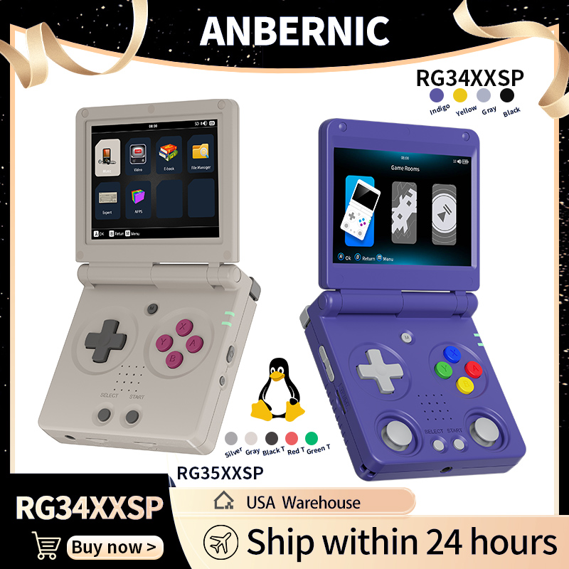 Gaming Console Sale - Anbernic RG34XXSP RG35XXSP Flip Elde Taşınabilir