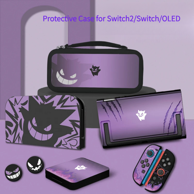 Nintendo Switch Case - Anime Mor Gengar Koruyucu Kılıf Nintendo