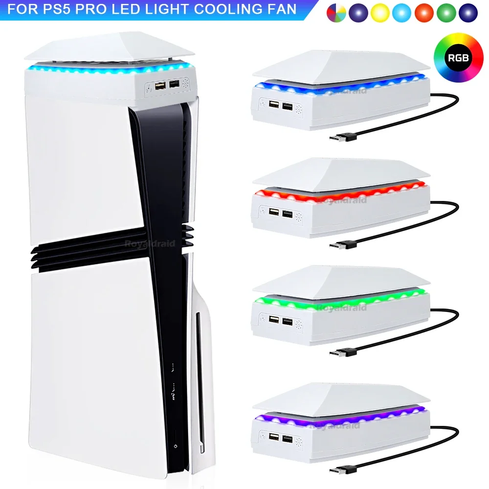 Gaming Console Buttons - PS5 PRO için Üst Soğutma Fanı,