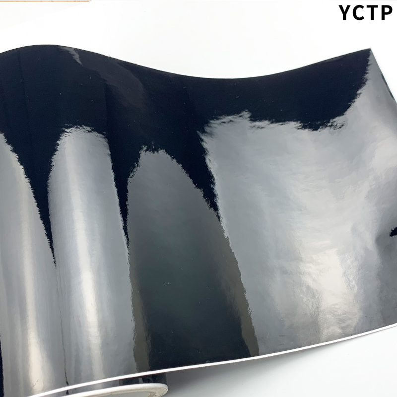 Console Skin Wrap - Klasik Parlak Siyah Vinil Wrap Film