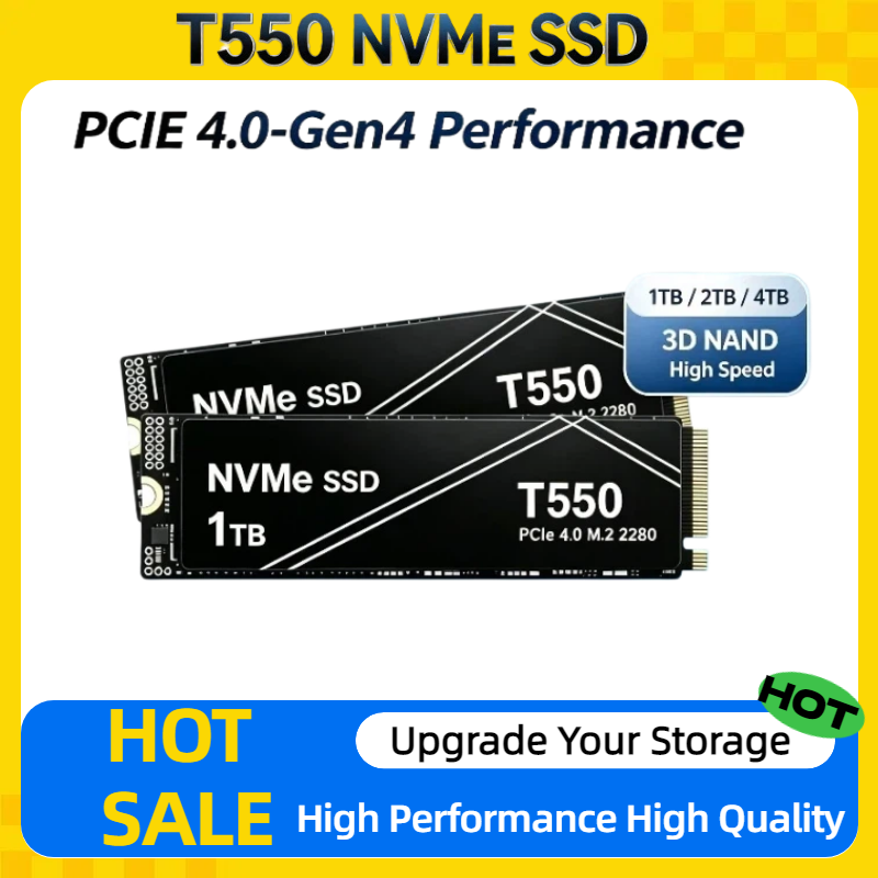 Laptop Gaming Console - Yeni T550 Büyük Kapasiteli Taşınabilir SSD