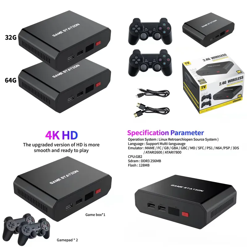 Gaming Console In - M8plus HD Video Oyun Konsolu Kutusu