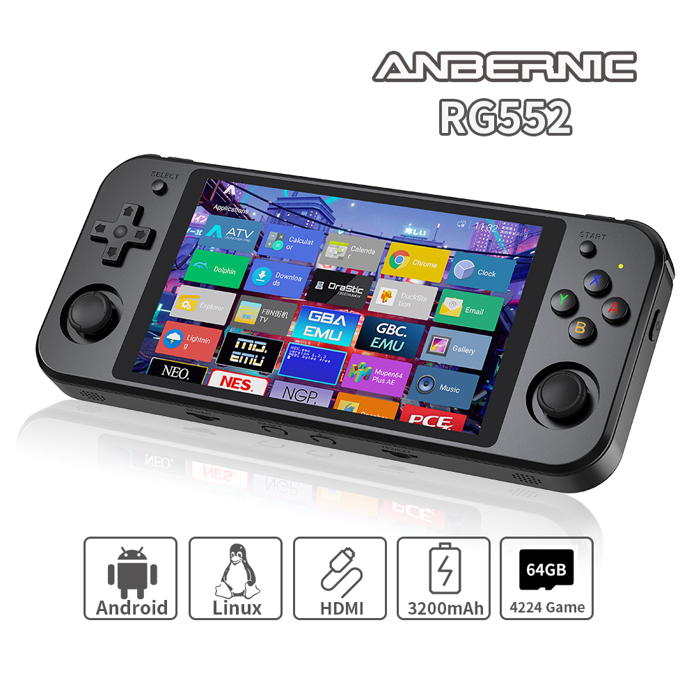 Gaming Console G90 - ANBERNIC RG552 Elde Taşınabilir Oyun Konsolu
