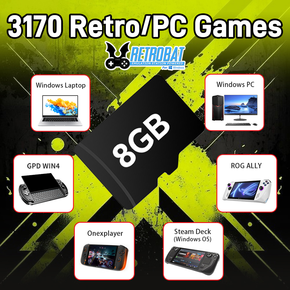 Laptop Gaming Console - 8 GB Oyun TF Kartı ile