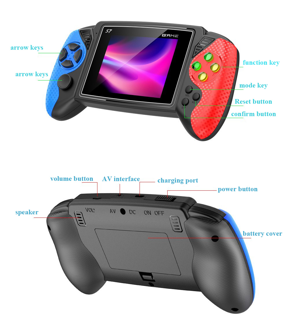 S7 Retro El Oyun Konsolu 3.5 I - Gaming Console Video Game incelemesi ve fiyatı