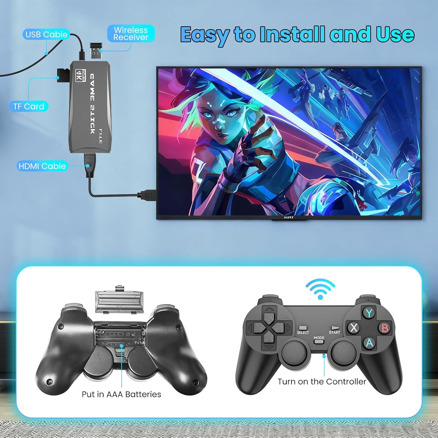 4K Retro Oyun Konsolu 64GB Haf - Gaming Console Video Game incelemesi ve fiyatı