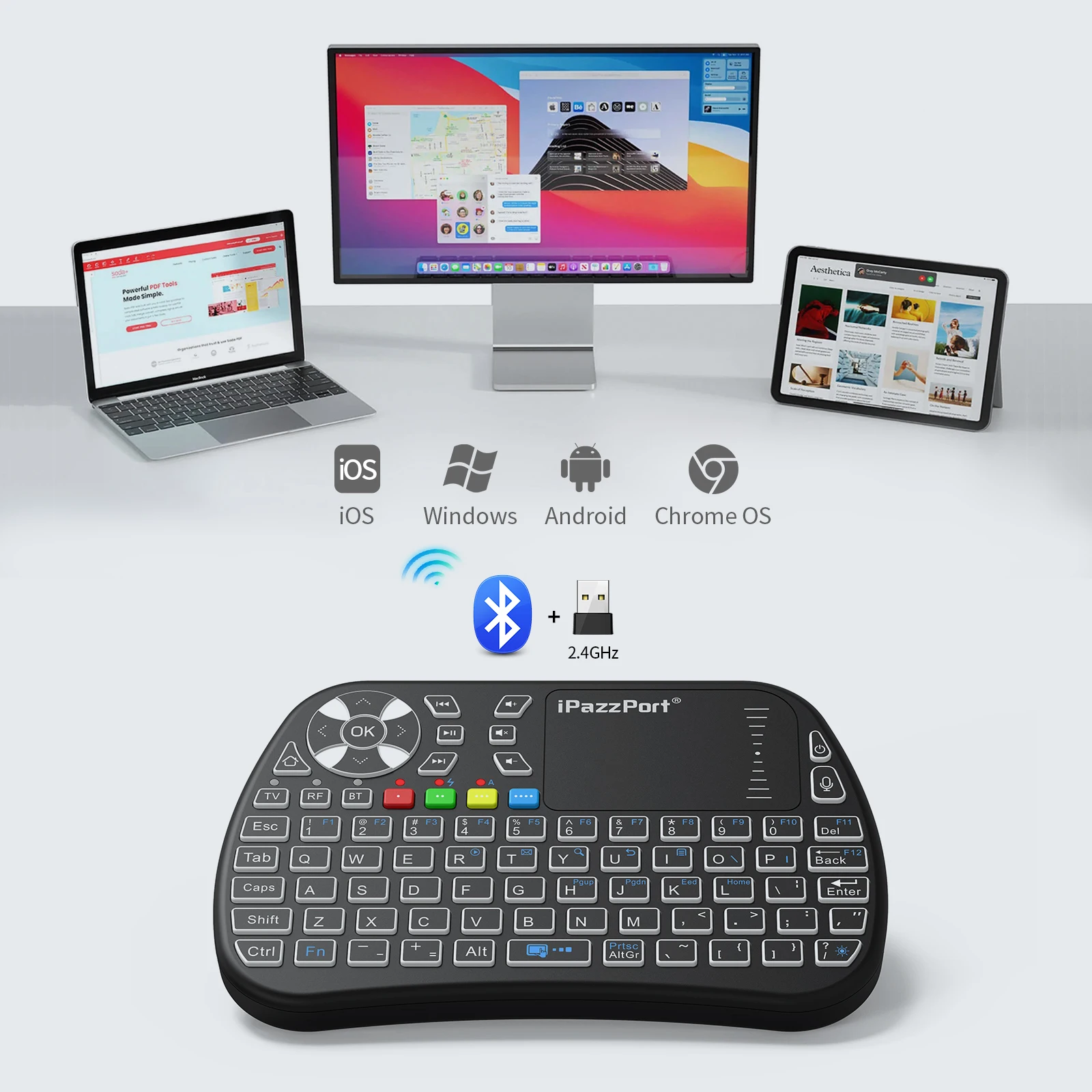 IPazzPort Bluetooth Mini Klavy - Gaming Console For Smart Tv incelemesi ve fiyatı
