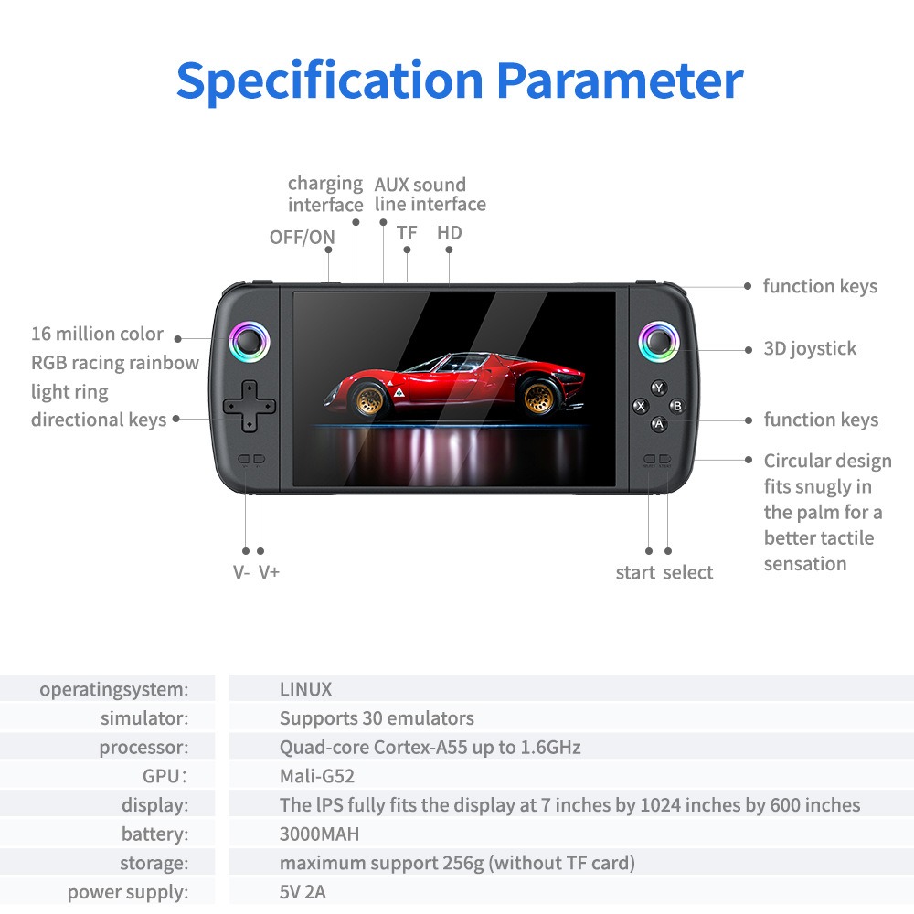 YENI M27 7 Inç IPS Ekran elde  - Gaming Console G90 incelemesi ve fiyatı