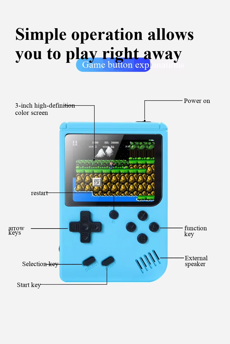 YENİ 3 İnç Taşınabilir Retro M - Gaming Console Sale incelemesi ve fiyatı