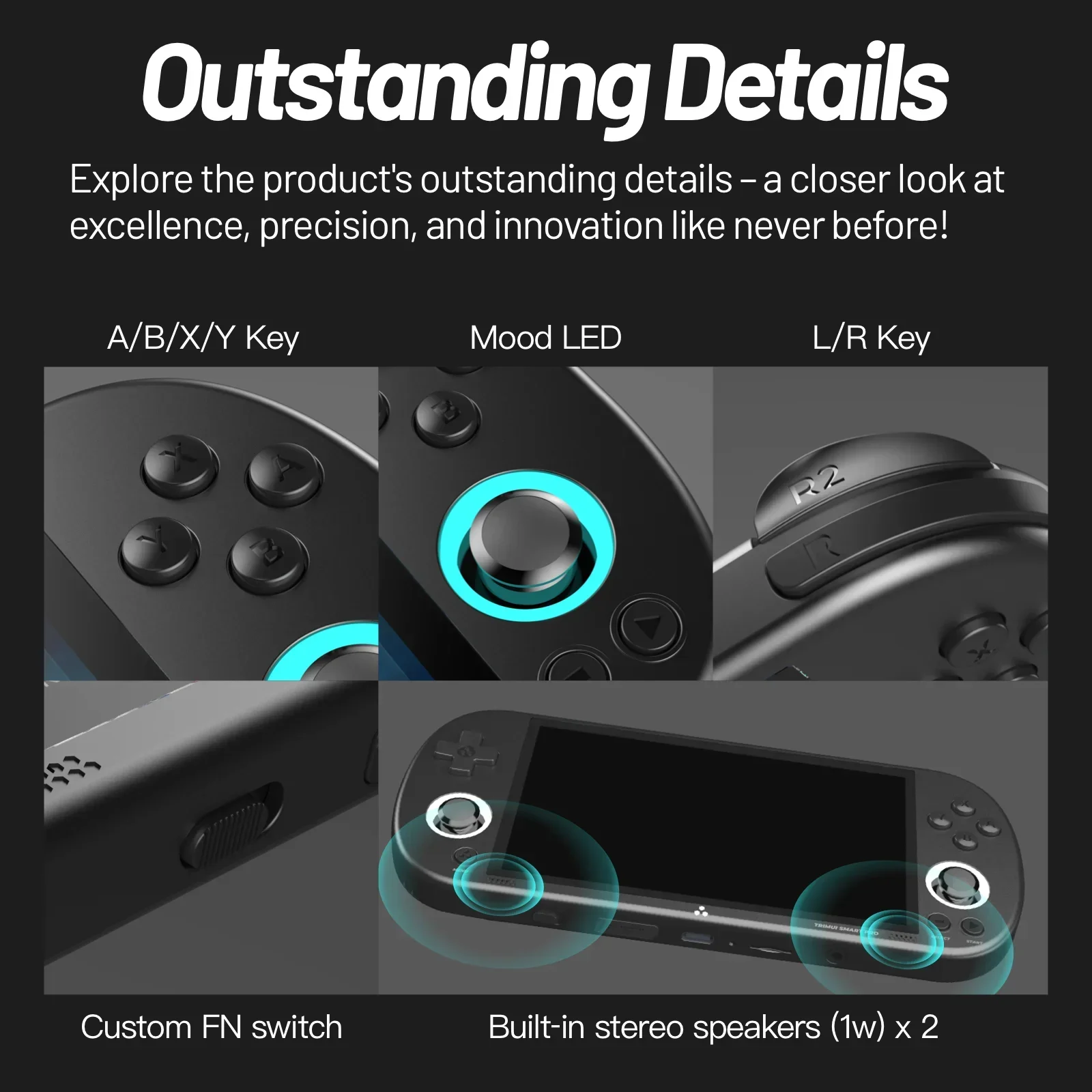 Trimui Akıllı Pro elde kullanı - Gaming Console G90 incelemesi ve fiyatı